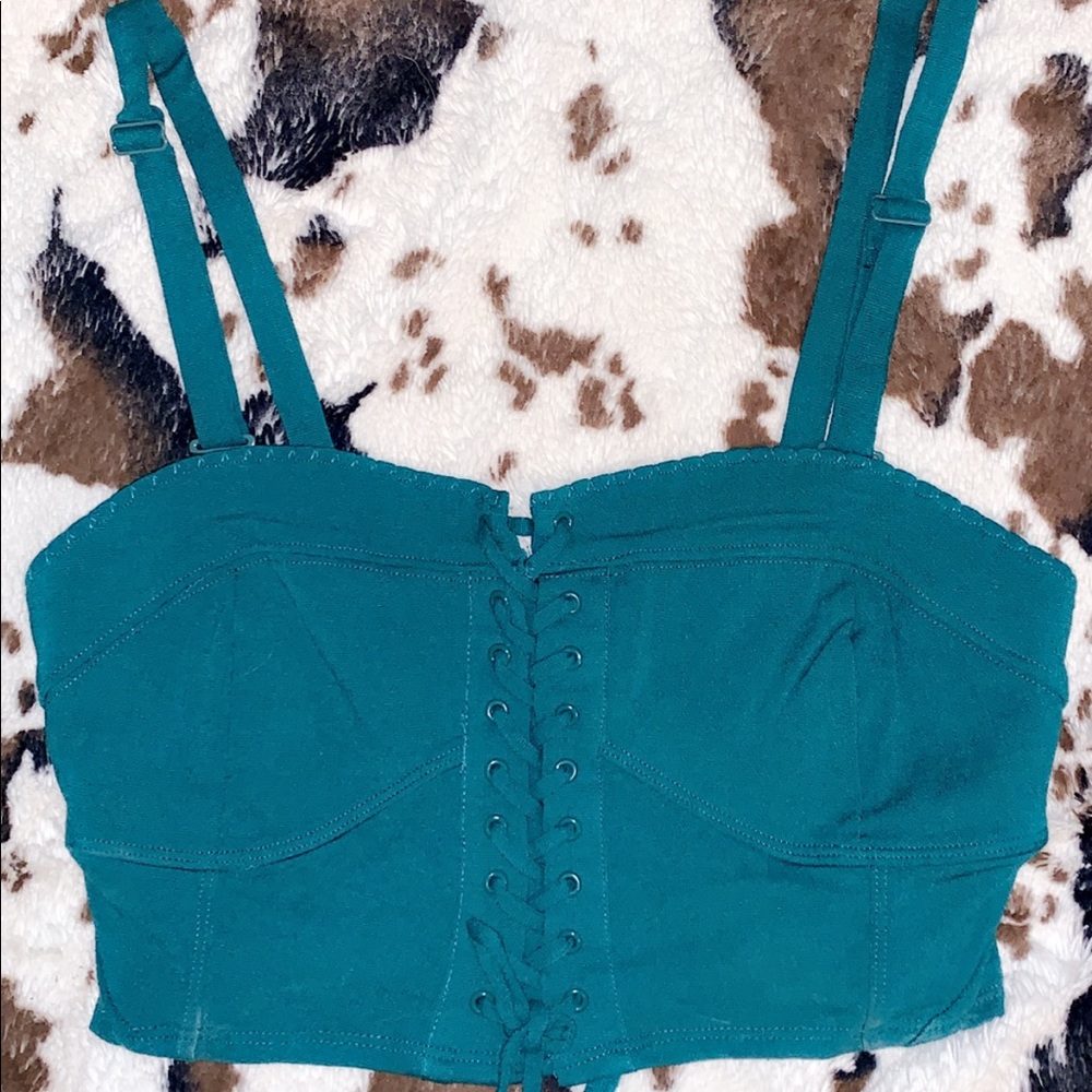 Free people tie up crop top